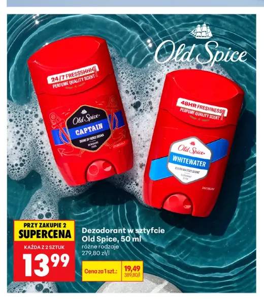 Dezodorant w sztyfcie Old Spice Whitewater