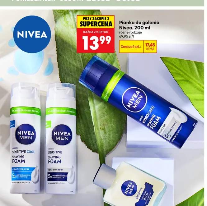 Pianka do golenia Nivea Men Sensitive