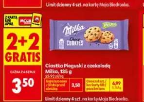 Ciastka Pieguski z czekoladą Milka