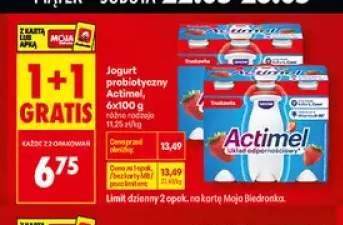Jogurt probiotyczny Actimel wieloowocowy 6-pak 100g