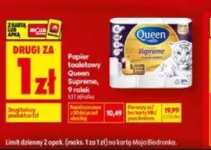 Papier toaletowy Queen Supreme 9-pak