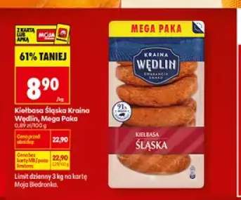 Kiełbasa Śląska Kraina Wędlin Mega Paka
