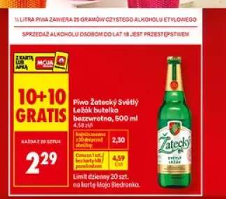 Piwo Žatecký Světlý Ležák butelka bezzwrotna