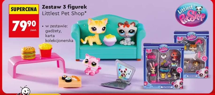 Zestaw 3 figurek Littlest Pet Shop