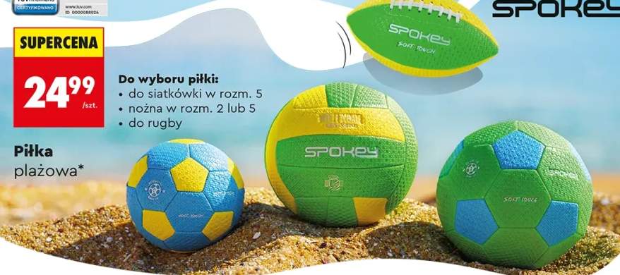 Piłka plażowa nożna Spokey rozm. 5