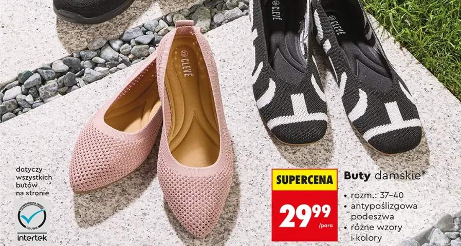 Buty damskie CLEVÉ z antypoślizgową podeszwą