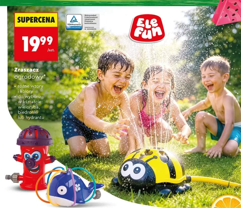 Zraszacz ogrodowy Elefun w kształcie wieloryba