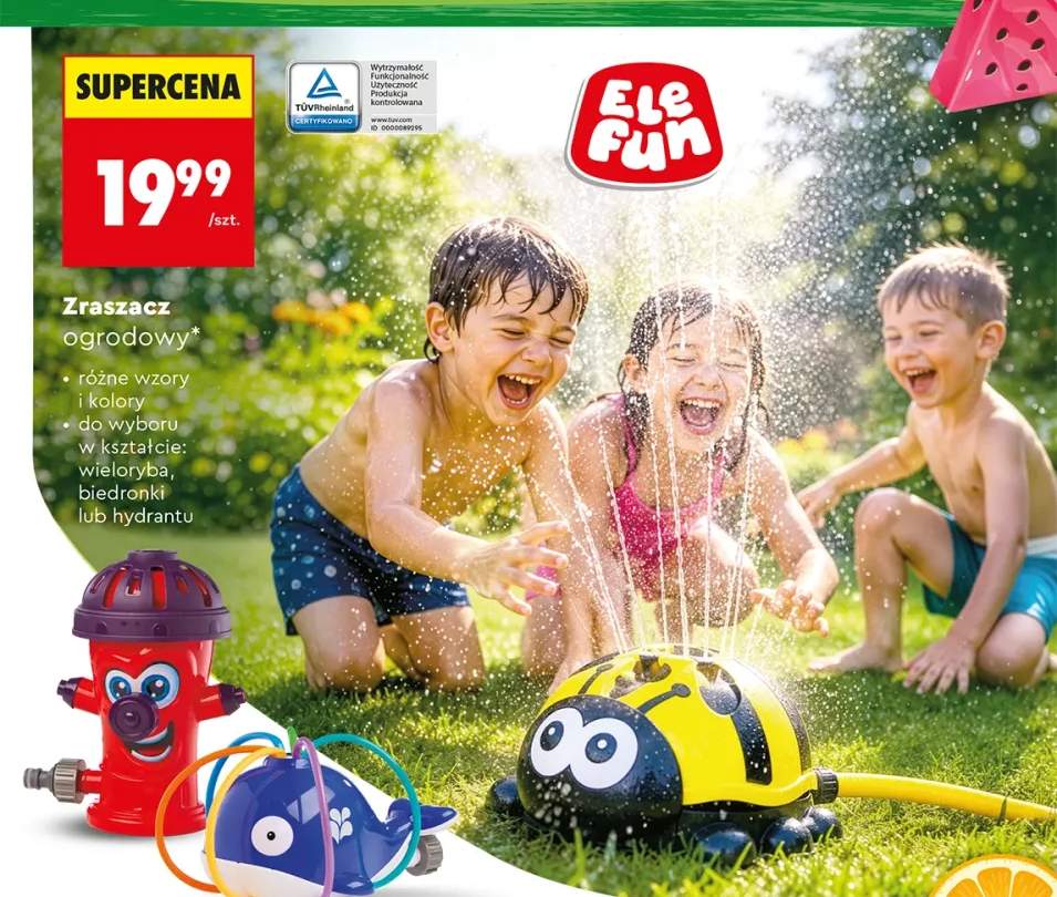 Zraszacz ogrodowy Elefun w kształcie hydrantu