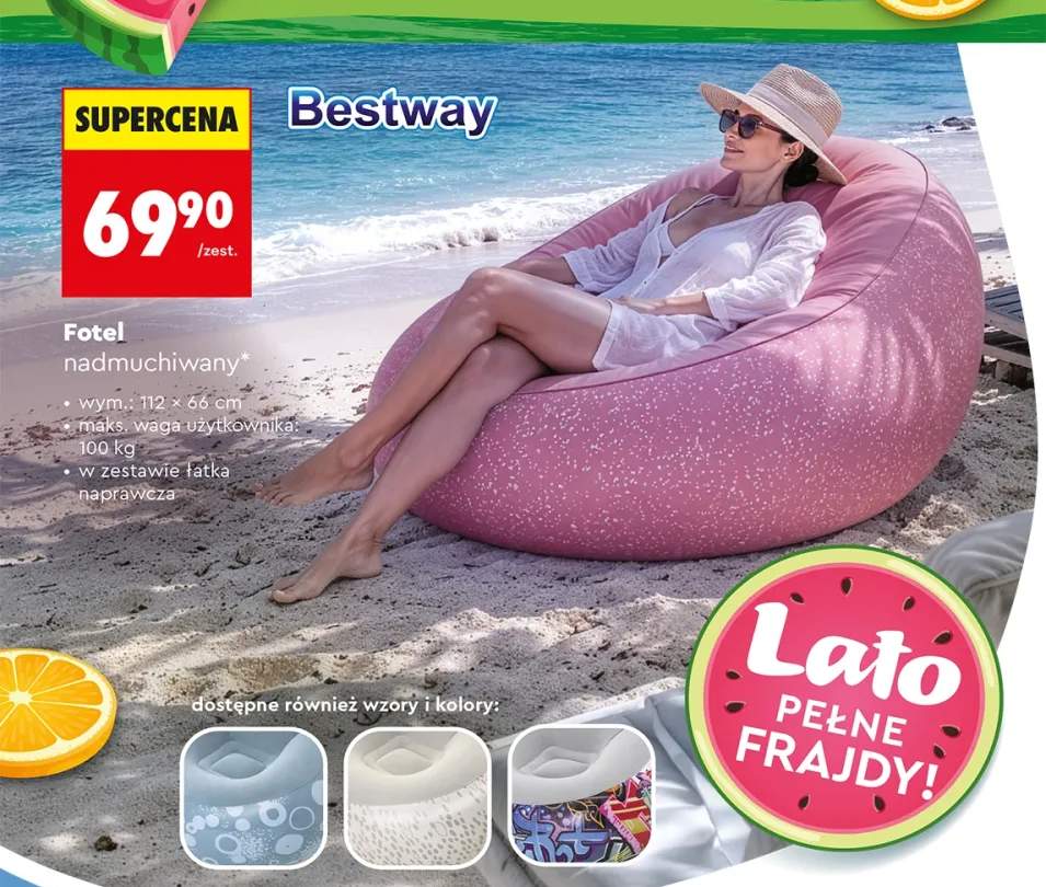 Fotel nadmuchiwany Bestway 112x66cm