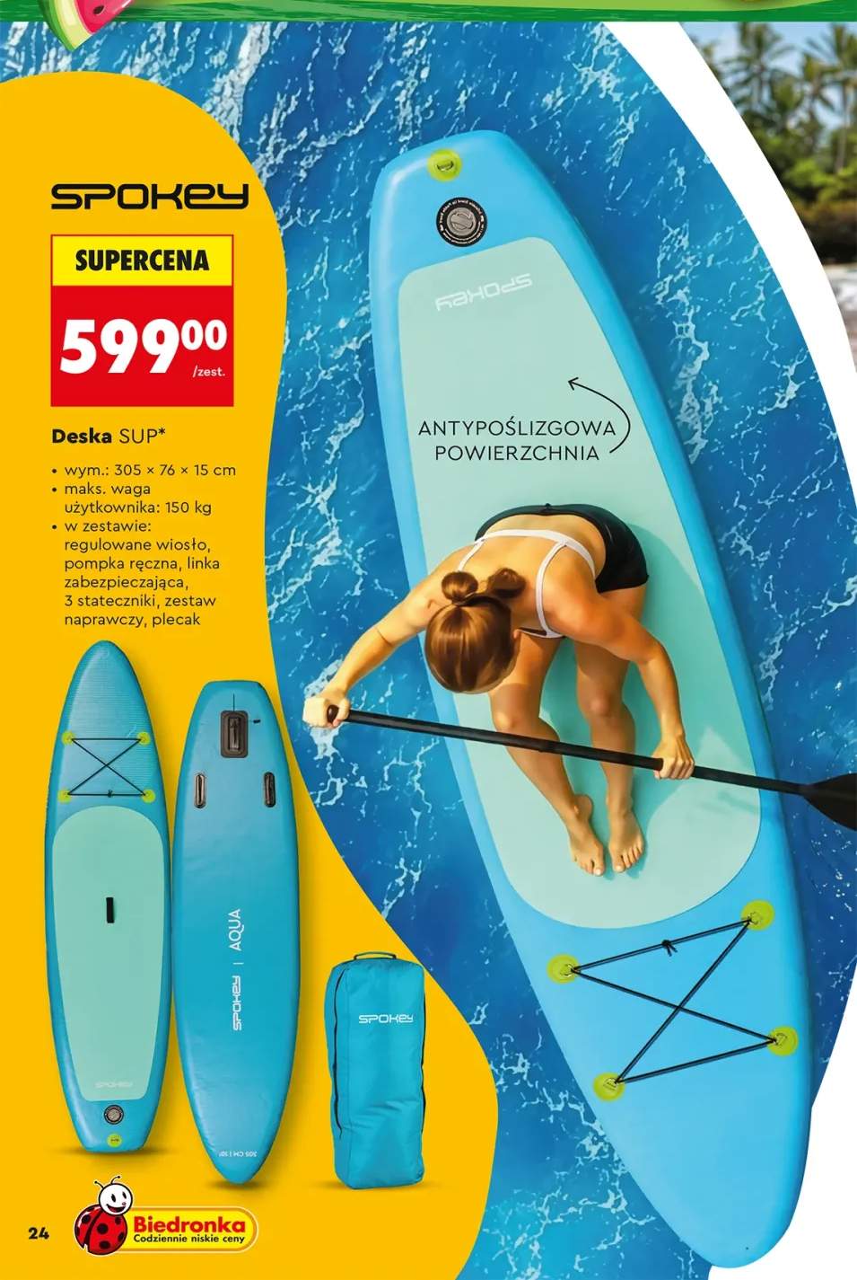 Deska SUP SPOKEY 305x76x15cm