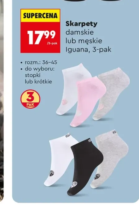 Skarpety damskie Iguana krótkie 3-pak