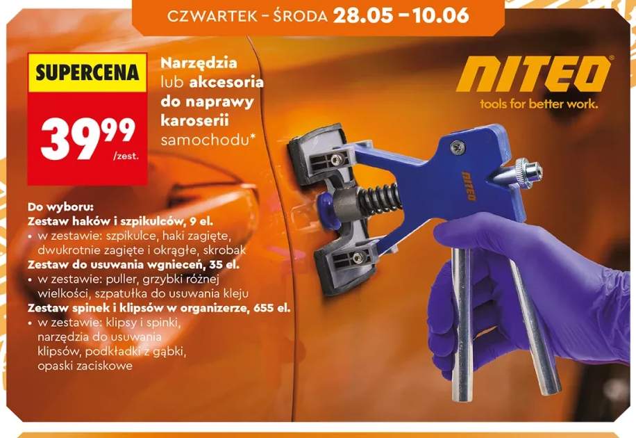 Zestaw do usuwania wgnieceń NITEO 35 el.