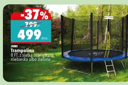 Trampolina JUMI 8 FT z siatką zewnętrzną zielona
