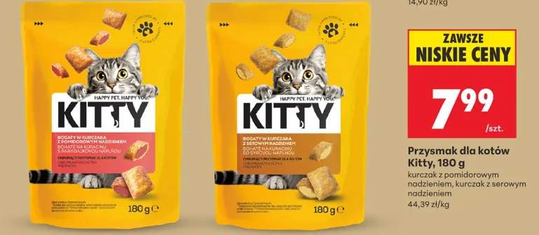 Przysmak dla kotów Kitty kurczak z serowym nadzieniem