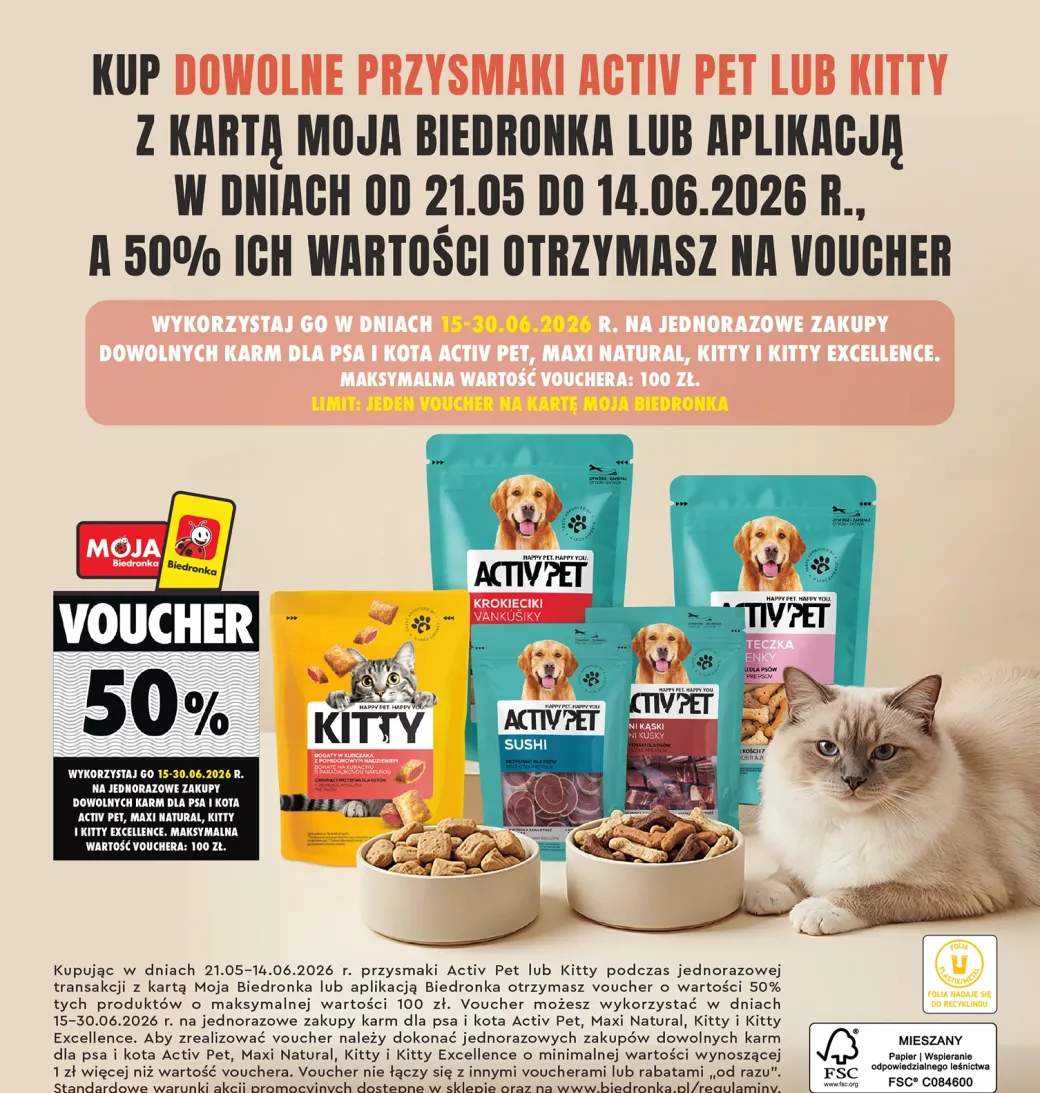 Przysmaki dla psa ACTIV PET Mięsne Kąski
