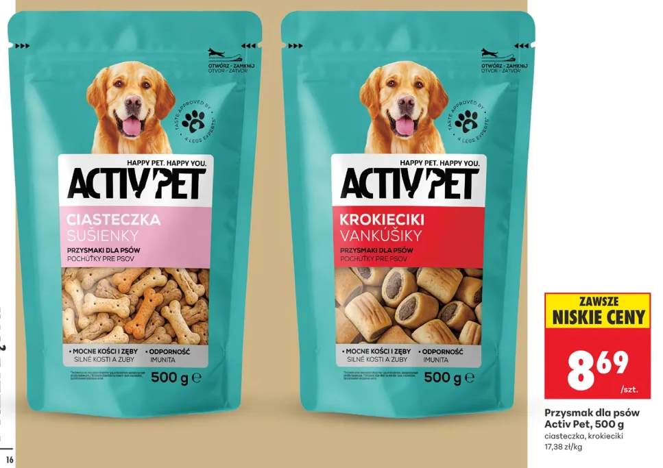 Przysmak dla psów ciasteczka Activ Pet