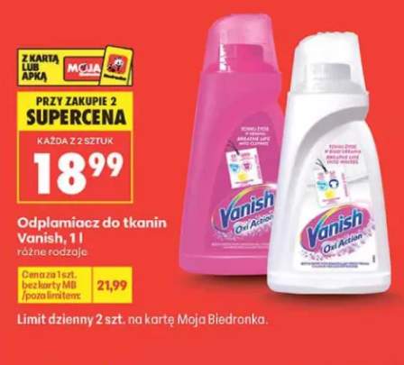 Odplamiacz do tkanin Vanish 1l