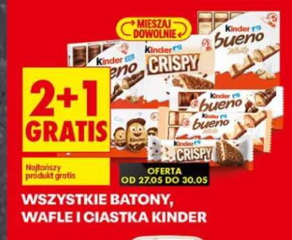 Batony, wafle i ciastka Kinder