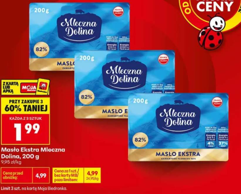 Masło Ekstra Mleczna Dolina
