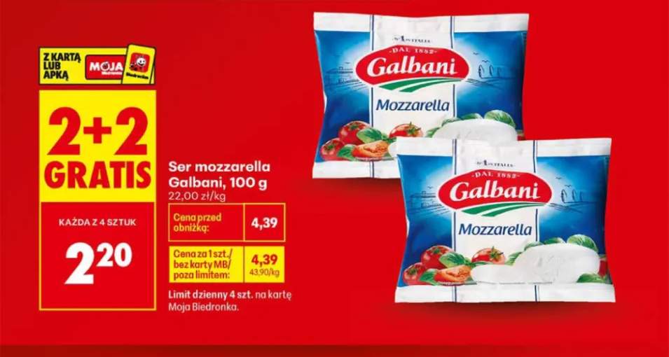 Ser mozzarella Galbani