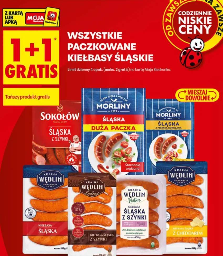 Kiełbasa śląska Kraina Wędlin 550g