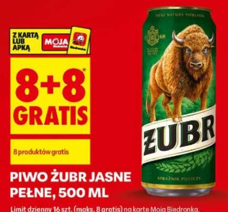 Piwo Żubr Jasne Pełne