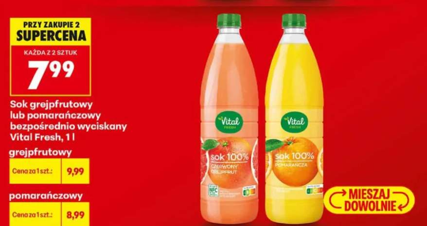 Sok bezpośrednio wyciskany Vital Fresh
