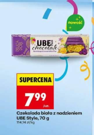 Czekolada biała z nadzieniem UBE Style