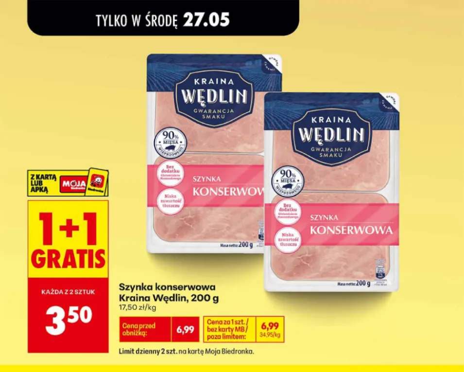 Szynka konserwowa Kraina Wędlin