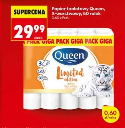 Papier toaletowy Queen 3-warstwowy