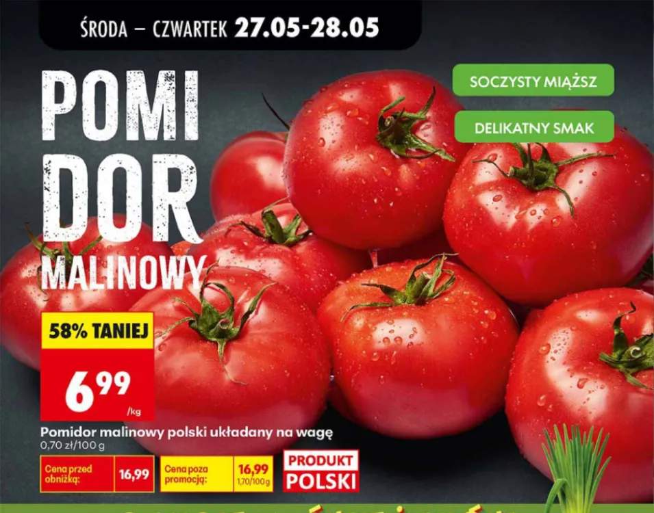 Pomidor malinowy polski układany