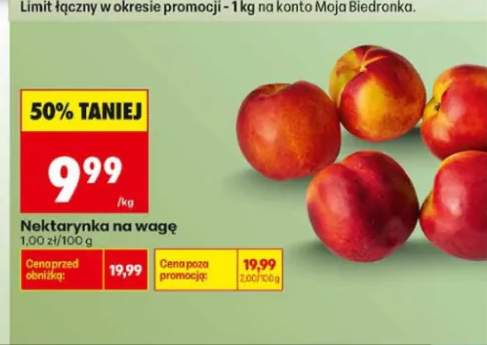 Nektarynka na wagę
