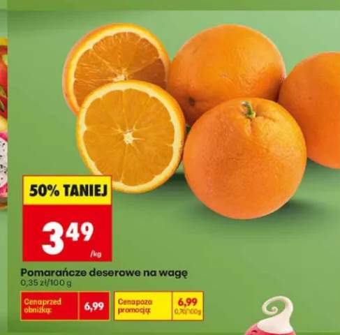 Pomarańcze deserowe na wagę