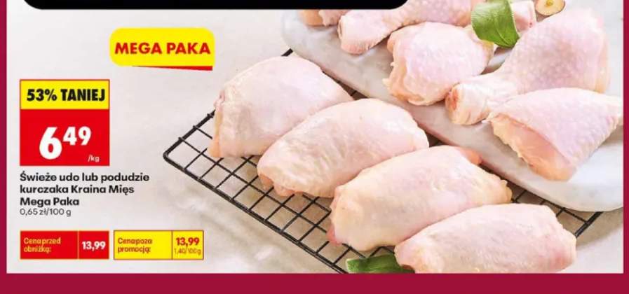 Świeże podudzie kurczaka Kraina Mięs Mega Paka