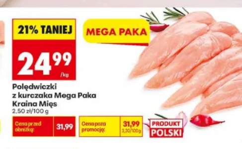 Polędwiczki z kurczaka Mega Paka Kraina Mięs