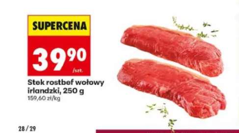 Stek rostbef wołowy irlandzki