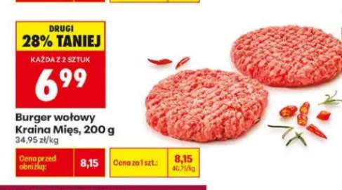 Burger wołowy Kraina Mięs