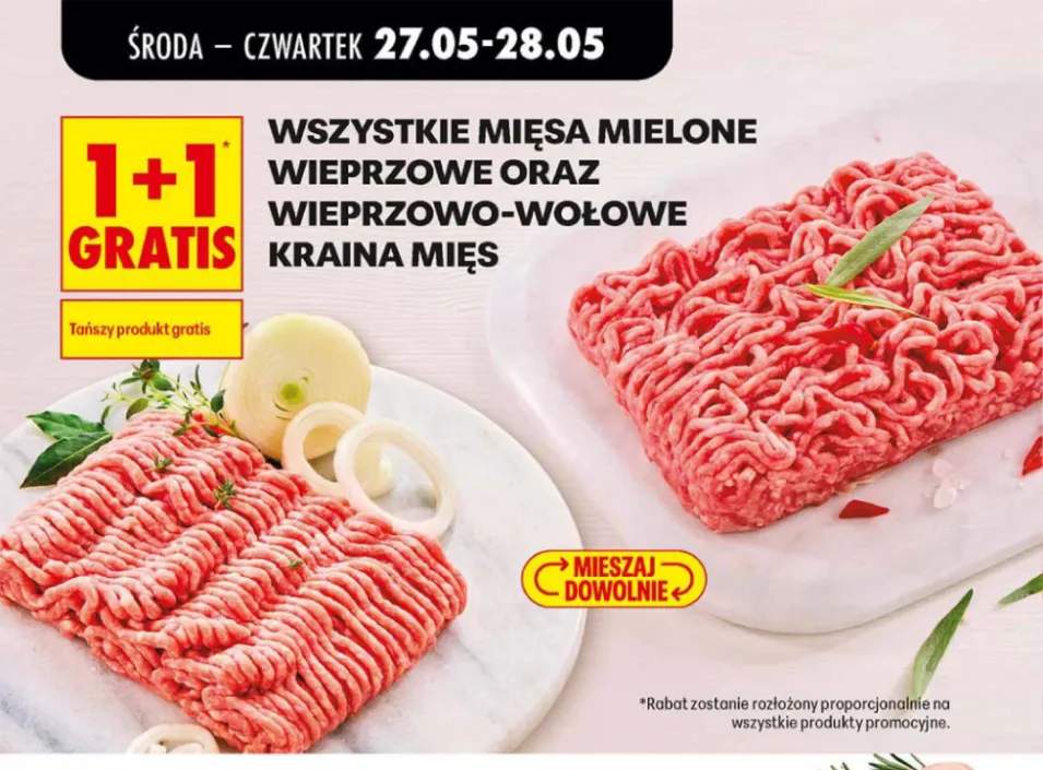Mięsa mielone wieprzowe oraz wieprzowo-wołowe Kraina Mięs