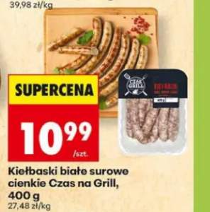 Kiełbaski białe surowe cienkie Czas na Grill