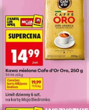 Kawa mielona Cafe d'Or Oro