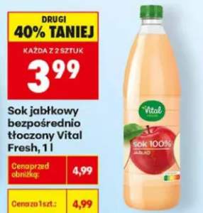 Sok jabłkowy bezpośrednio tłoczony Vital Fresh