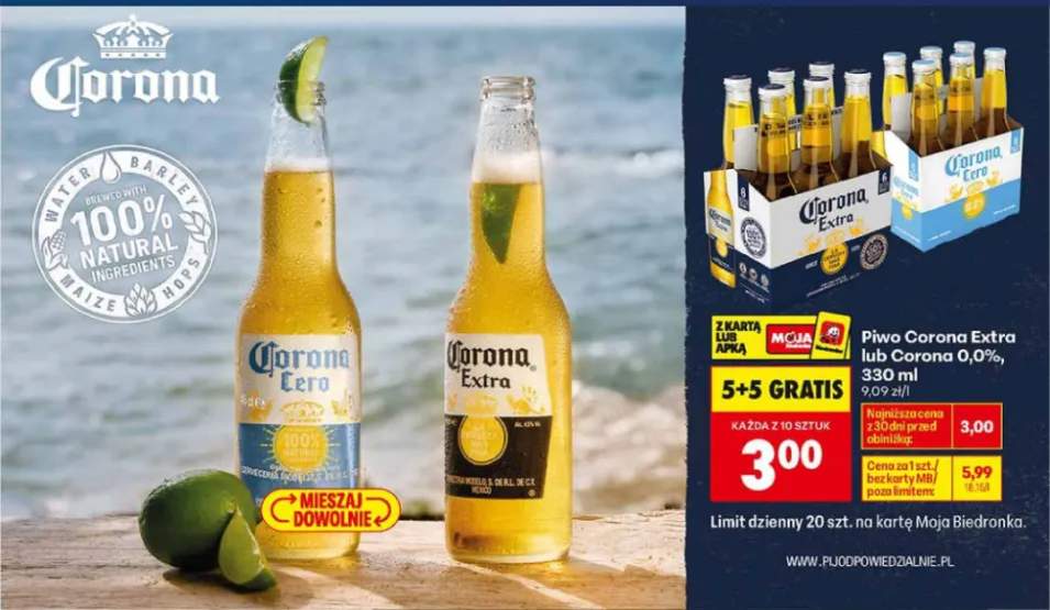Piwo bezalkoholowe Corona 0,0%