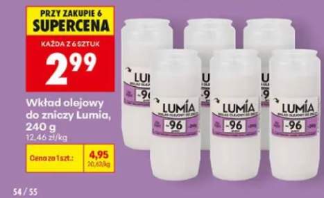 Wkład olejowy do zniczy Lumia