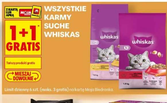 Karma sucha dla kota Whiskas