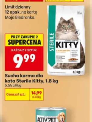 Sucha karma dla kota Sterile Kitty