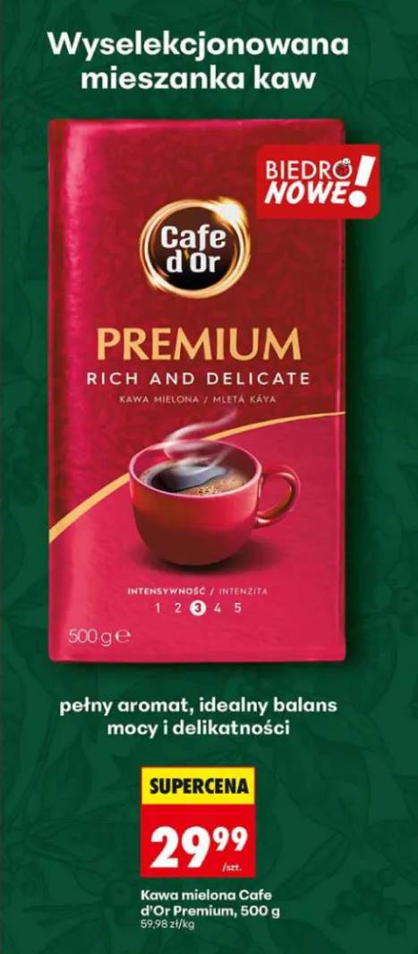 Kawa mielona Cafe d'Or Premium