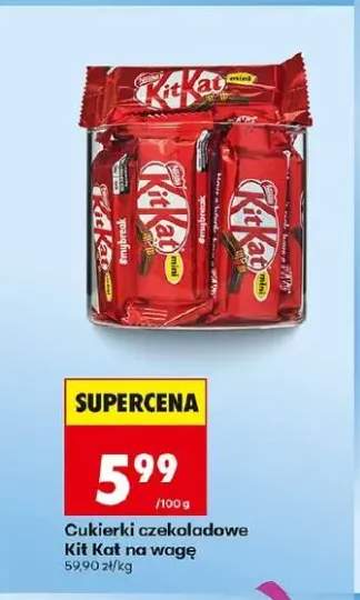 Cukierki czekoladowe KitKat na wagę