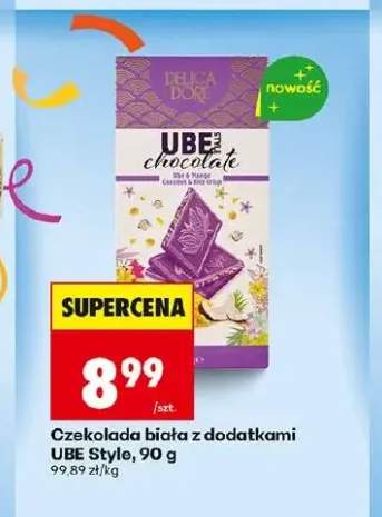 Czekolada biała z dodatkami UBE Style