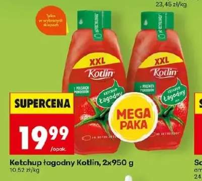 Ketchup łagodny Kotlin 2-pak 950g