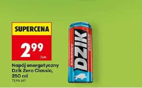 Napój energetyczny Dzik Zero Classic